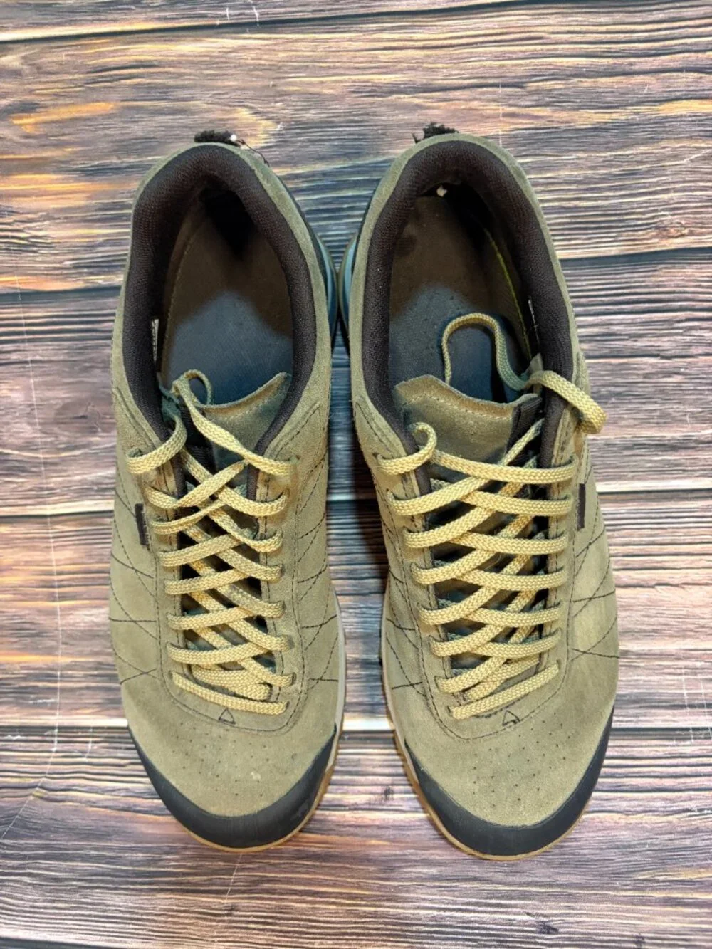 Oboz Men's Bozeman Low Leather Olive Green Suede Athletic Hiking Shoes Size 12